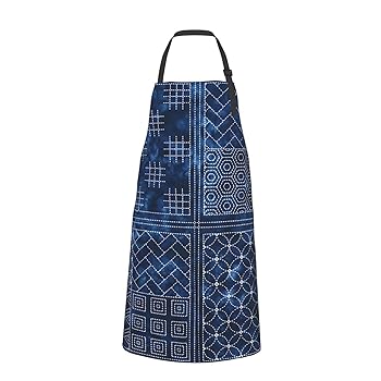 Amazon.co.jp: [RFSHOP] エプロン 刺し子柄のパネル キッチン